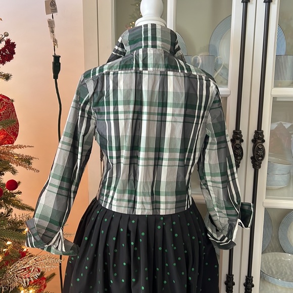 BURU shirt dress size small black and green - Picture 5 of 8